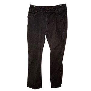 Riders by Lee Womens‎ Black Denim Jeans Size 16P Bootcut Stretch